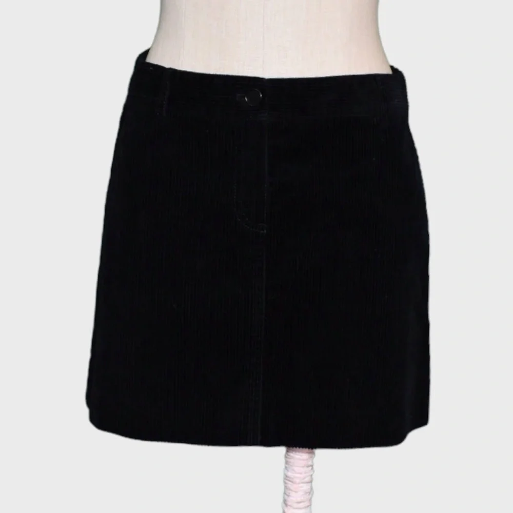 Theory Cotton Blend Corduroy‎ A Line Mini Skirt